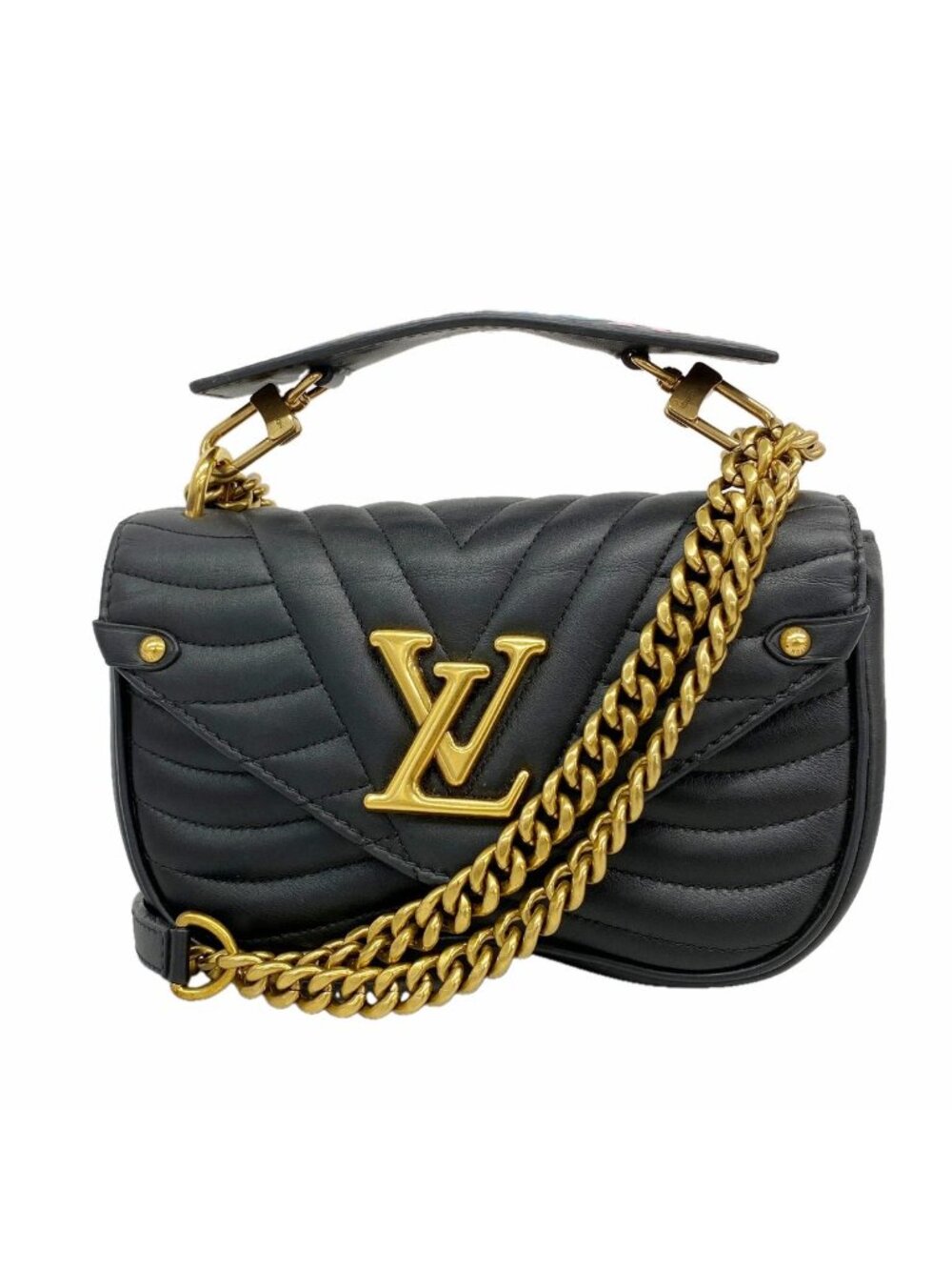 Louis Vuitton Handbag New Wave Chain Bag PM Noir 2-Way Bag